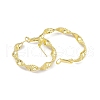 Rack Plating Brass Twist Round Hoop Earrings for Women EJEW-I277-05G-2