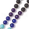 Gemstone Pendant Necklaces NJEW-JN04761-5