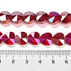 Electroplate Glass Beads Strands EGLA-B004-01A-AB08-4