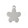 Non-Tarnish 201 Stainless Steel Charms STAS-C108-38P-1