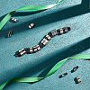 DICOSMETIC 100Pcs 2 Colors Zinc Alloy Slide Charms FIND-DC0004-96-4
