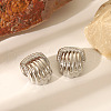 Shell Shape Stainless Steel Stud Earrings ET6182-2-1
