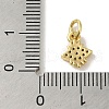 Brass Micro Pave Cubic Zirconia Charms KK-M283-19D-01-3