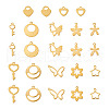 Fashewelry 24Pcs 12 Style Stainless Steel Charms STAS-FW0001-30-10