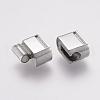 Tarnish Resistant 304 Stainless Steel Magnetic Clasps with Glue-in Ends STAS-F122-23P-3