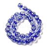 Handmade Dichroic Foil Glass Beads Strands DICH-U001-06A-2
