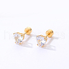 Stainless Steel Heart Stud Earrings for Women XK4183-2