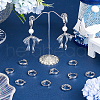 Beebeecraft 12Pcs Brass Flat Hoop Earring Findings KK-BBC0014-54-4