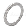 Twist 304 Stainless Steel Bangles for Women BJEW-S161-06P-4