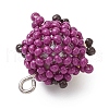 Glass Seed Beaded Pendants PALLOY-MZ00393-4