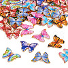  48Pcs 8 Colors Light Gold Tone Alloy Enamel Pendants ENAM-TA0001-89-2