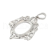 Brass Pendant Cabochon Settings KK-S521-15P-2
