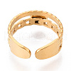 304 Stainless Steel Cuff Ring Components STAS-T066-32G-3