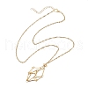 304 Stainless Steel Empty Macrame Pouch Pendant Singapore Chain Necklace Making NJEW-JN05279-4