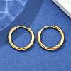 Ion Plating(IP) 304 Stainless Steel Huggie Hoop Earrings EJEW-F111A-17mm-G-4
