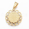 304 Stainless Steel Pendants STAS-G155-84G-2