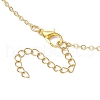 Alloy Enamel Smiling Face Pendant Necklaces NJEW-JN05259-6