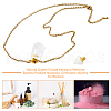 SUPERFINDINGS 1Pc Natural Quartz Crystal Faceted Hexagonal Prism Perfume Bottle Rock Crystal Pendant Necklaces NJEW-FH0001-17G-02-4