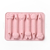 DIY Cartoon Animal Theme Crayon Food Grade Silicone Molds DIY-B057-08-3