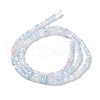 Gradient Color Electroplate Glass Bead Strands GLAA-E042-05-B04-3