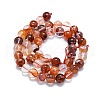 Natural Red Hematoid Quartz/Ferruginous Quartz Beads Strands G-K245-A01-04-2