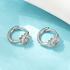 Brass Micro Pave Cubic Zirconia Hoop Earrings EJEW-S277-07P-A-3