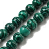 Synthetic Malachite Beads Strands G-B071-F01-02-1