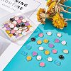 SUPERFINDINGS 98Pcs 7 Colors Light Gold Alloy Enamel Charms ENAM-FH0001-28-4