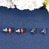 Beebeecraft 8Pcs Brass Ear Nuts FIND-BBC0003-57P-6