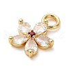 Brass Micro Pave Cubic Zirconia Pendants KK-I276-05G-01A-2
