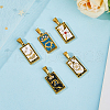 DICOSMETIC 5Pcs 5 Styles 304 Stainless Steel Pendants STAS-DC0016-25-4