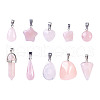 Heart Gemstone Pendants G-TA0001-19-11