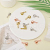 CHGCRAFT 12Pcs 3 Colors Alloy Brooch Findings FIND-CA0009-91-4