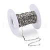 Tarnish Resistant 304 Stainless Steel Mariner Link Chains CHS-K002-17-6