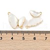 Brass Micro Pave Cubic Zirconia Pendants KK-U043-33P-01-3