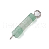 7Pcs 7 Styles Chakra Natural Mixed Gemstone Disc Beaded Connector Charms PALLOY-JF02744-5