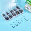 500Pcs 10 Styles Carbon Steel Fish Hooks FIND-TAC0028-18-5