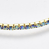 Brass Claw Chain Stretch Bracelets BJEW-T010-03G-07-3