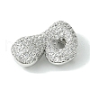 Rack Plating Brass Cubic Zirconia Pendants KK-S378-02P-P-2