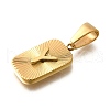 304 Stainless Steel Pendants STAS-S161-01Y-G-2