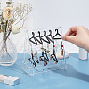   1 Set Transparent Acrylic Earring Display Stands EDIS-PH0001-59-3