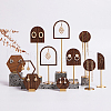 Walnut Wood Earring Display Stand EDIS-WH0029-88A-7