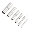 Unicraftale 6 Sets 6 Styles 304 Stainless Steel Bayonet Clasps STAS-UN0037-37-1