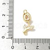 Brass Pave Cubic Zirconia Tulip Flower Connector Charms KK-I276-51G-02-3