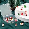 20Pcs 10 Style Christmas Themed Handmade Lampwork Beads LAMP-LS0001-09-6