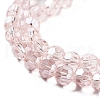 Electroplate Transparent Glass Beads Strands EGLA-A035-T6mm-A20-3