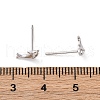S925 Sterling Silver Dolphin Stud Earrings EJEW-R015-01P-5