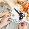 25M Polyester Jacquard Leaf Ribbon OCOR-WH0088-83B-3