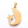 304 Stainless Steel Pendants STAS-I096-06G-1