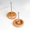 Wooden Manual Seed Bead Spinner Holder TOOL-K005-01A-1